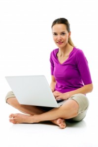 woman with computer ID-10028433